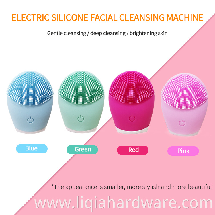 Thick Silicone Brush Head Facial Cleansing Brush